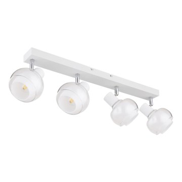 Globo - Candeeiro de tecto com 4 focos, 4xE14/40W/230V, branco