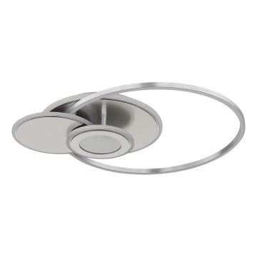 Globo - Candeeiro de tecto LED regulável LED/24W/230V 2700-6500K prateado + comando remoto