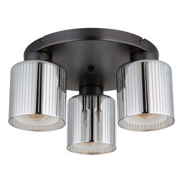 Globo - Candeeiro de teto 3xE27/60W/230V cromado brilhante Ø 34,5 cm