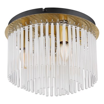 Globo - Candeeiro de teto 5xE14/40W/230V, diâmetro 32 cm, dourado