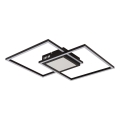 Globo - Candeeiro de teto LED regulável LED/32W/230V 2700-6500K 42,6x42,6 cm preto + comando à distância