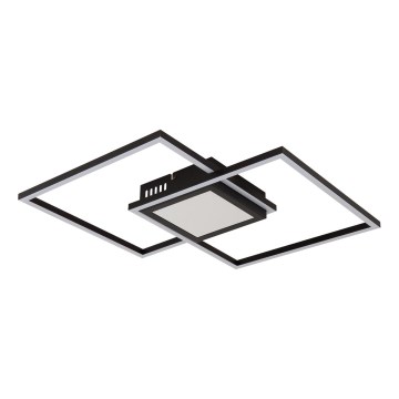 Globo - Candeeiro de teto LED regulável LED/32W/230V 2700-6500K 42,6x42,6 cm preto + comando à distância