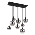 Globo - Candeeiro pendente com cabo 8xE27/40W/230V preto