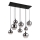 Globo - Candeeiro pendente com cabo 8xE27/40W/230V preto