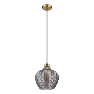 Globo - Candeeiro pendente em cabo 1xE27/60W/230V Ø 22 cm fumê