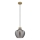 Globo - Candeeiro pendente em cabo 1xE27/60W/230V Ø 22 cm fumê
