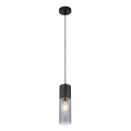 Globo - Candeeiro suspenso 1xE27/25W/230V diâmetro 10,5 cm preto