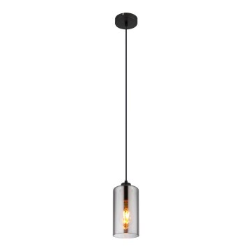 Globo - Candeeiro suspenso 1xE27/25W/230V diâmetro 11 cm preto