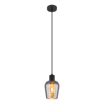 Globo - Candeeiro suspenso 1xE27/40W/230V diâmetro 13,5 cm preto