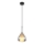 Globo - Candeeiro suspenso 1xE27/60W/230V diâmetro 20 cm preto