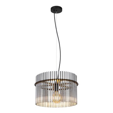 Globo - Candeeiro suspenso 1xE27/60W/230V diâmetro 40 cm preto