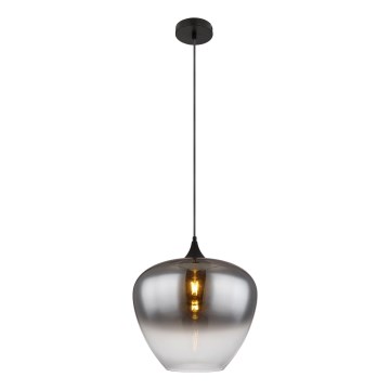 Globo - Candeeiro suspenso 1xE27/60W/230V diâmetro 40 cm preto