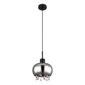 Globo - Candeeiro suspenso 1xE27/9W/230V diâmetro 21 cm preto
