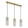 Globo - Candeeiro suspenso 3xE14/40W/230V dourado