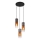 Globo - Candeeiro suspenso 3xE27/25W/230V preto/cobre