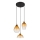 Globo - Candeeiro suspenso 3xE27/60W/230V diâmetro 46 cm laranja