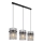 Globo - Candeeiro suspenso 3xE27/60W/230V preto