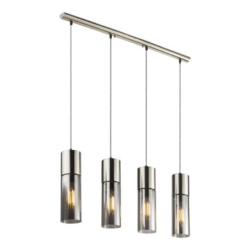 Globo - Candeeiro suspenso 4xE27/25W/230V cromado mate