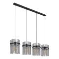 Globo - Candeeiro suspenso 4xE27/60W/230V preto