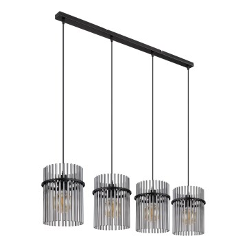 Globo - Candeeiro suspenso 4xE27/60W/230V preto