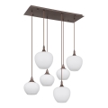 Globo - Candeeiro suspenso 6xE27/40W/230V branco
