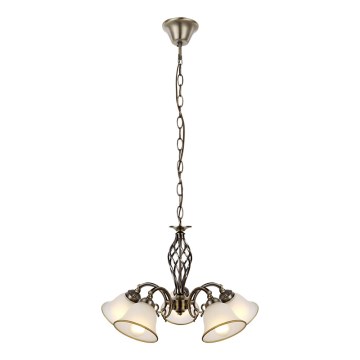 Globo - Candeeiro suspenso com corrente ODIN 5xE27/60W/230V