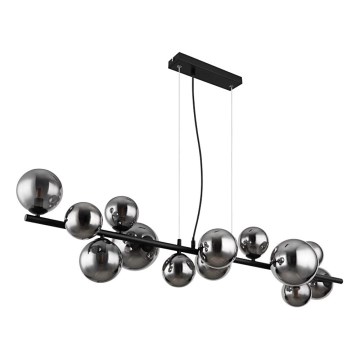 Globo - Candeeiro suspenso LED 13xG9/3,5W/230V fumado/preto