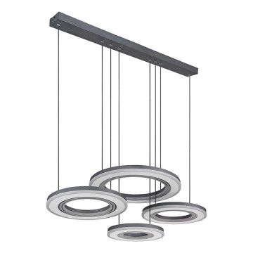 Globo - Candeeiro suspenso LED com regulação LED/80W/230V 2700-6000K preto + comando