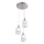 Globo - Candelabro de cristal num fio 3xE14/40W/230V