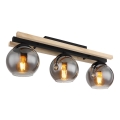 Globo - Candelabro integrado 3xE27/25W/230V pinho