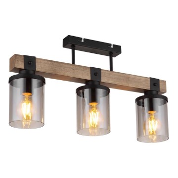 Globo - Candelabro integrado 3xE27/60W/230V carvalho