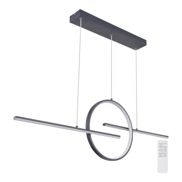 Globo - Candelabro num fio fosco LED LED/50W/230V + controlo remoto