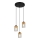 Globo - Candelabro suspenso 3xE27/40W/230V metal/madeira