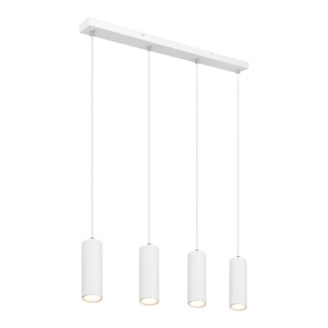 Globo - Candelabro suspenso 4xGU10/35W/230V branco
