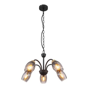 Globo - Candelabro suspenso 5xE14/25W/230V