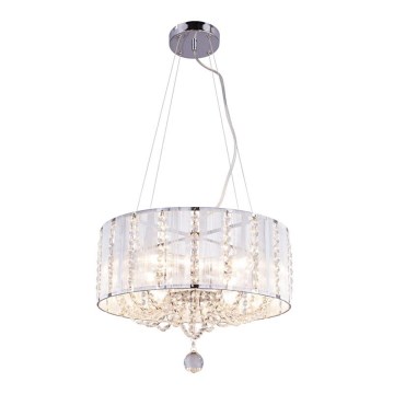 Globo - Candelabro suspenso de cristal 4xE14/40W/230V