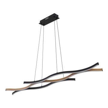 Globo - Candelabro suspenso LED LED/35W/230V preto/castanho