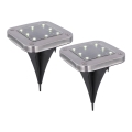 Globo - CONJUNTO 2x Luzes solares LED LED/0,8W/1,2V IP44 300 mAh