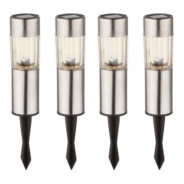 Globo - CONJUNTO 4x Lâmpada Solar LED LED/0,06W/3,2V IP44 100 mAh