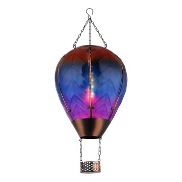 Globo - Decoração solar LED suspensa 24xLED/0,2W/3V IP44 Balão voador