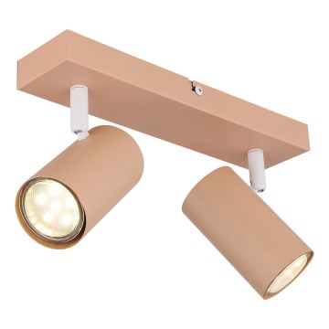 Globo - Foco 2xGU10/25W/230V laranja