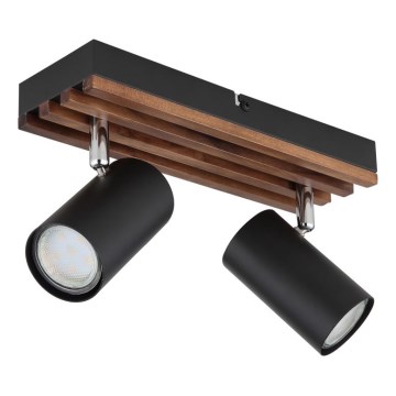 Globo - Foco 2xGU10/25W/230V preto