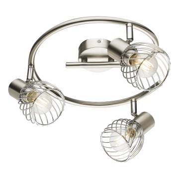 Globo - Foco 3xE14/40W/230V cromado mate