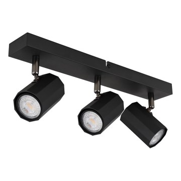 Globo - Foco 3xGU10/25W/230V preto