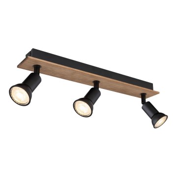 Globo - Foco 3xGU10/35W/230V madeira/metal