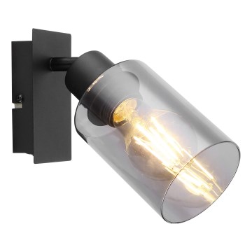 Globo - Foco de parede 1xE27/15W/230V preto