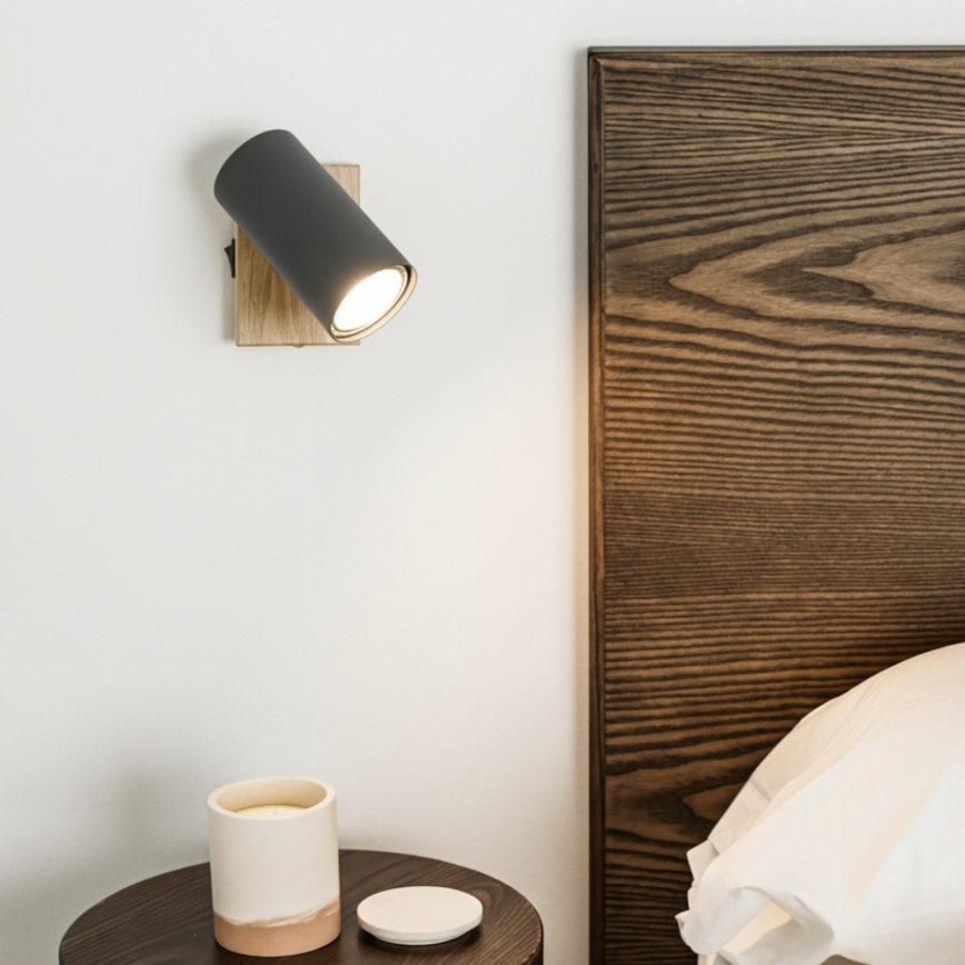 Globo - Foco de parede 1xGU10/25W/230V cinzento/castanho