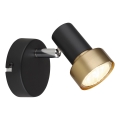 Globo - Foco de parede 1xGU10/25W/230V preto/dourado