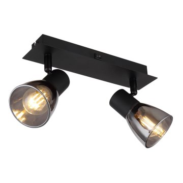 Globo - Foco de parede 2xE14/40W/230V preto