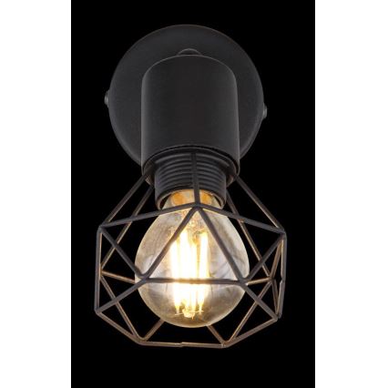 Globo - Foco de parede LED 1xE14/6W/230V preto